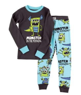 Boys LazyOne Monster In The Morning PJ's With Long Sleeves