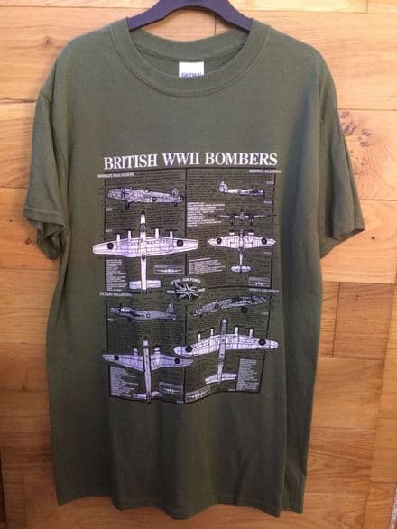 British WW2 Bombers Military Design T-Shirt