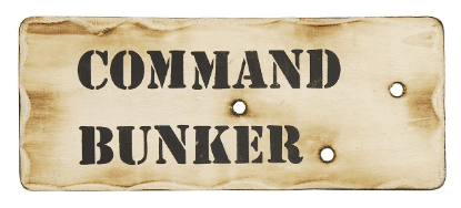 Command Bunker Sign