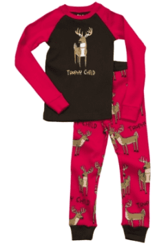 Girls LazyOne Trophy Child PJ set with long sleeves
