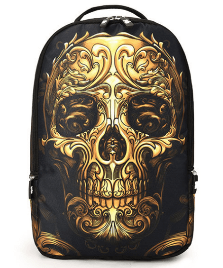 Gold Skull Backpack