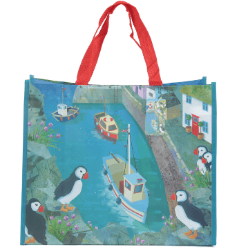 Jan Pashley Puffin Design Shopping Bag