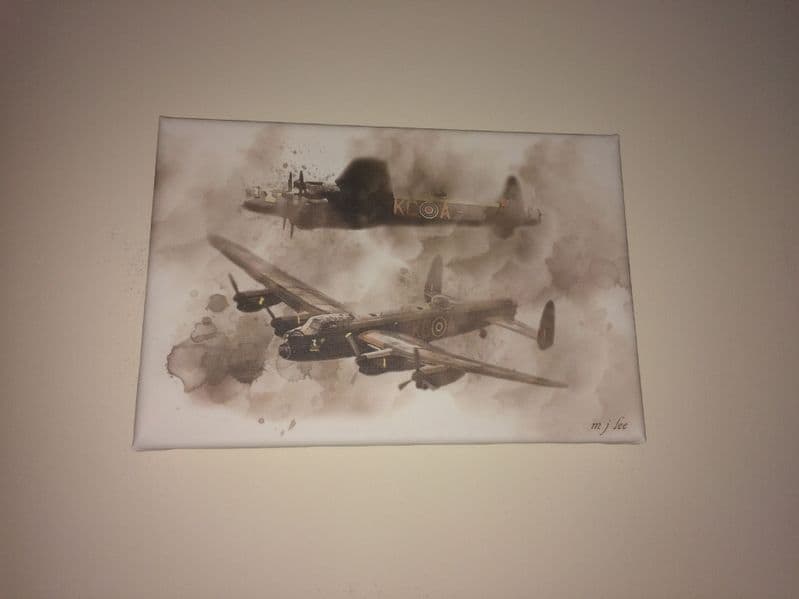 Lancasters flying together photo canvas