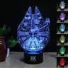 Millennium Falcon Design 3D LED Illusion Lamp