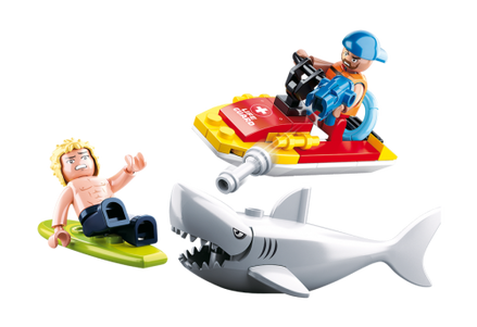 Rescue Water Scooter and Shark -  B0668