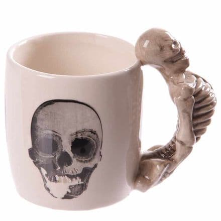 Skeleton Shaped Handle Mug