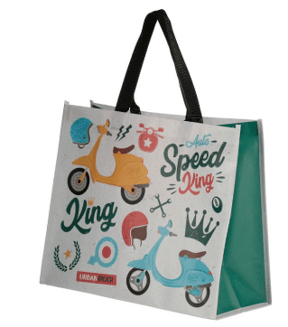 Speed King Scooter Design Shopping Bag