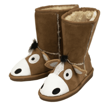 Toasty Toez Unisex Horse Slipper Boots for Children