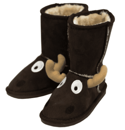 Toasty Toez Unisex Moose Slipper Boots for Children