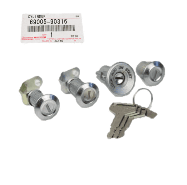 Genuine Toyota Land Cruiser Ignition Cylinder Lock Set with Keys 69005-90316, 6900590316
