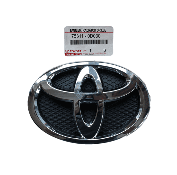 Genuine Toyota Yaris (FRP) Front Grille Badge Emblem 2005-2011 75311-0D030, 753110D030