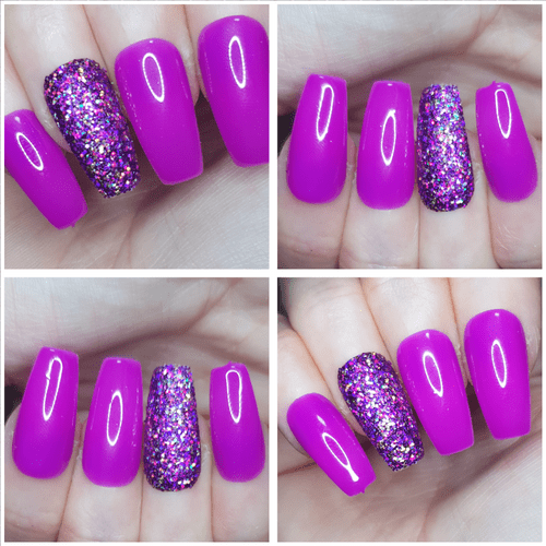 Popsicle Purple with Diva Glitter