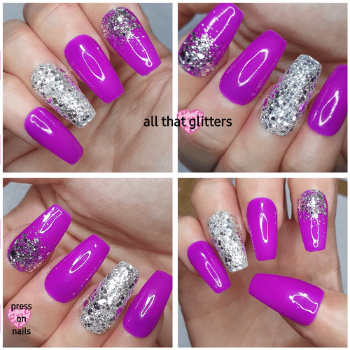 Popsicle Purple with Pure Silver Bling