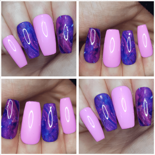 Trendsetter Lilac & Spacejam Feature Nails