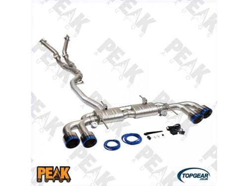 NISSAN GTR 3.5" Turbo Back VALVED Exhaust with 5" Burnt Finish Tails 07+