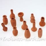 6 Hand made Miniature Teraccota vase set