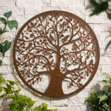Aged Metal  Wall Art -  The Tree Of Life    - 50cm