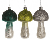 Antique Style - Glass Toadstools - 3 Vintage colours to Choose