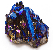 Aura Quartz Clusters - Gift Boxed - Titanium Cobalt