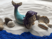 Blue Ocean - Sunbathing Mermaid - 9cm