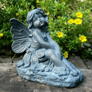 Bronze Effect Flower Fairy - The Dreaming Fairy - 23cm