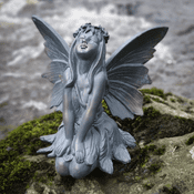 Bronze Effect Flower Fairy - The Stargazing Fairy - 18cm