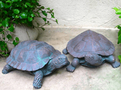 Bronze Effect Garden Tortoise - Two Designs to choose from
