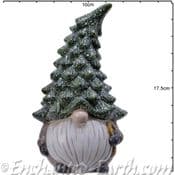 Ceramic Christmas Tree Gonk - Charlie Holding a candy cane  - 17cm