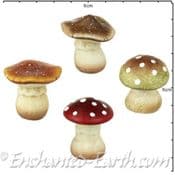 Ceramic  Fairy Garden Toadstools - 4 to choose from -  6cm