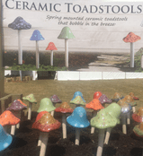Ceramic Magical Mushrooms -  Mixed Trade pack of different sizes & colours