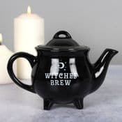 Ceramic Witches Cauldron Tea Pot  - 13cm