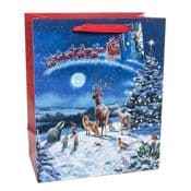 Christmas Gift Bag -  The Magical Christmas Forest