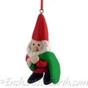 Christmas Santa Gnome (Holding a Sack)