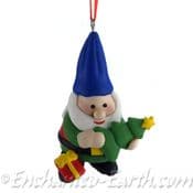 Christmas Santa Gnome (Holding & Tree)