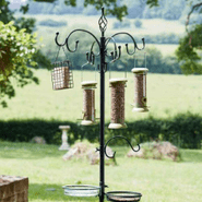 Complete Garden Bird Dining Station - Black