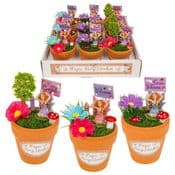 Complete read made Magical Flower Pot Fairy garden - Mini 11cm Terracotta Flower Pot