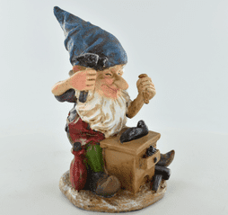 Country Garden Gnome - Cobbler Carl - In the workshop - 10.5cm.