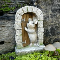 Country Mouse Fairy Door - Large 14cm.