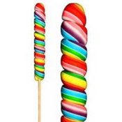 Crazy Candy Factory - Vegan Rainbow Twist Lollipops -  55g