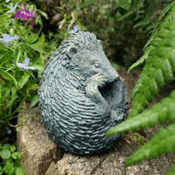 Cute Garden Hedgehog - curled up - 10cm