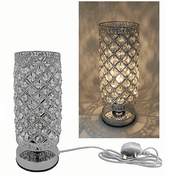 Desire Aroma Electric Tube Touch Lamp - Silver & Clear Crystal Wax Melt Burner