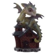 Dream Protector - Baby Dragon & Miniature Fairy House