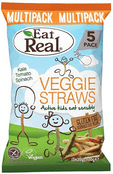 Eat Real - Veggie Straws - Kids Multi-Pack. Kale, Tomato & Spinach (5x20g)