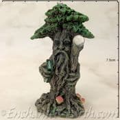 Enchanted Forest -  Green Tree man Miniature - with Staff on the right