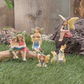 Fairy family - The flowerbells -  Garden  Fairies &  Pet Bunnies