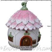Fairy Garden Petal Cottage - Fairy House & Coin Bank - 13cm)
