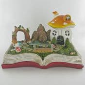 Fairy Tale Book Garden & House - Complete set - Mushroom Cottage & Garden Book - 26cm