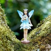 Fantasy Forest Fairy - For-get-me-not - 10cm Tall (with Magnetic base)