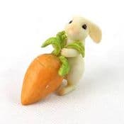 Fiddlehead Fairy Garden Bunny with carrot