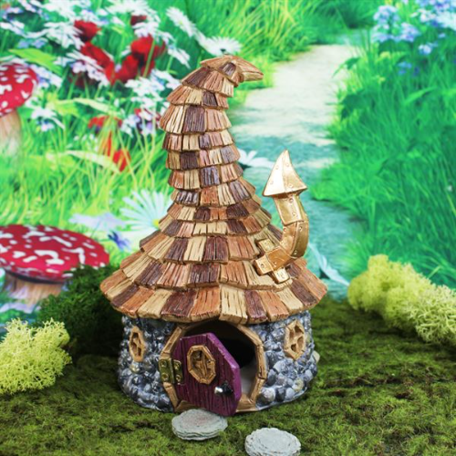 Shingletown Wizards Cottage Fiddlehead Fairy House 